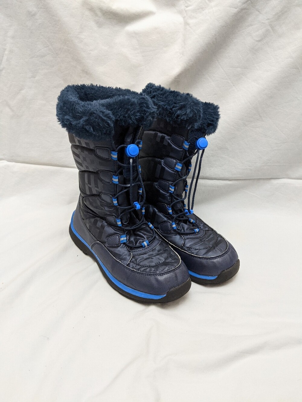 Lands' End Girls Navy Insulated Snow Boots Size 5